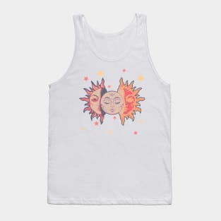 Star child of the moon and sun (white bg, matte 1 version) Tank Top